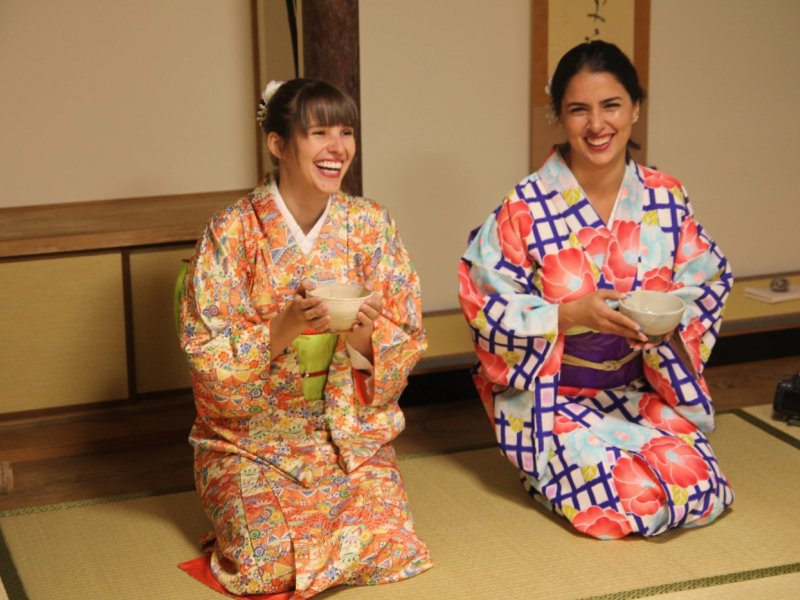 Tea ceremony experience in Miyajima
