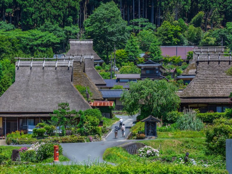 Kyoto Thatched Village Guided Walk with JR Kansai Area Pass