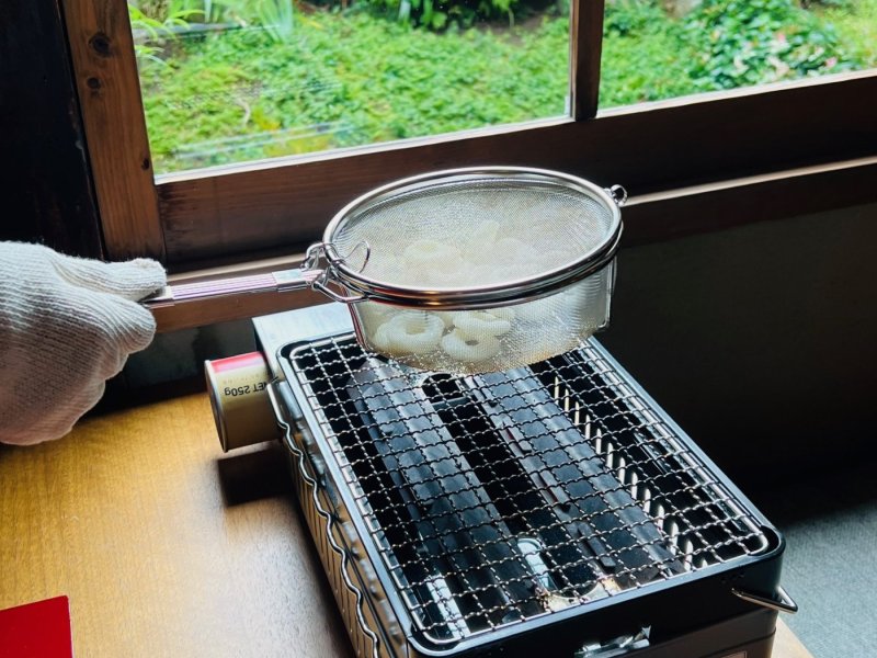 <Hail grill experience and old city walk tour in Nishijin, Kyoto>