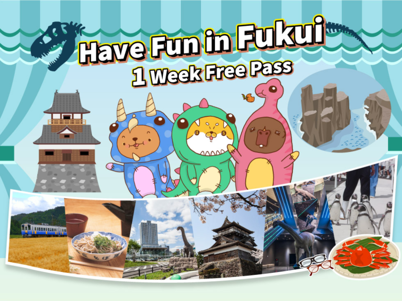 Have Fun in Fukui Pass 1 Week Free Pass