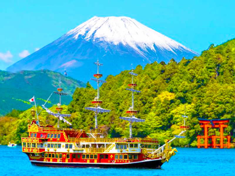 Tokyo: Mt. Fuji Cruise & Hakone Ropeway Day Trip by Bus