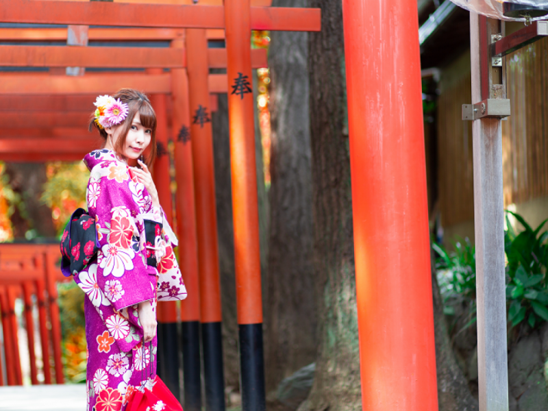 Kimono Rental at Kyoto VASARA (Standard Plan)